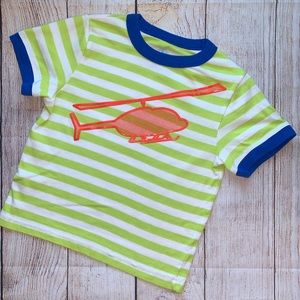 Boys J. Khaki Short Sleeve Helicopter Tee Size 5